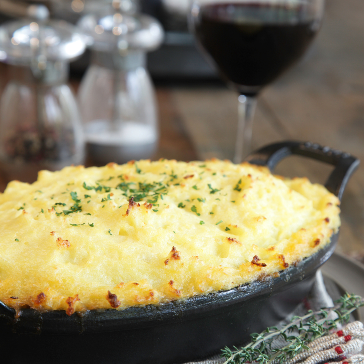 Shepherd's Pie with Cauliflower Topping