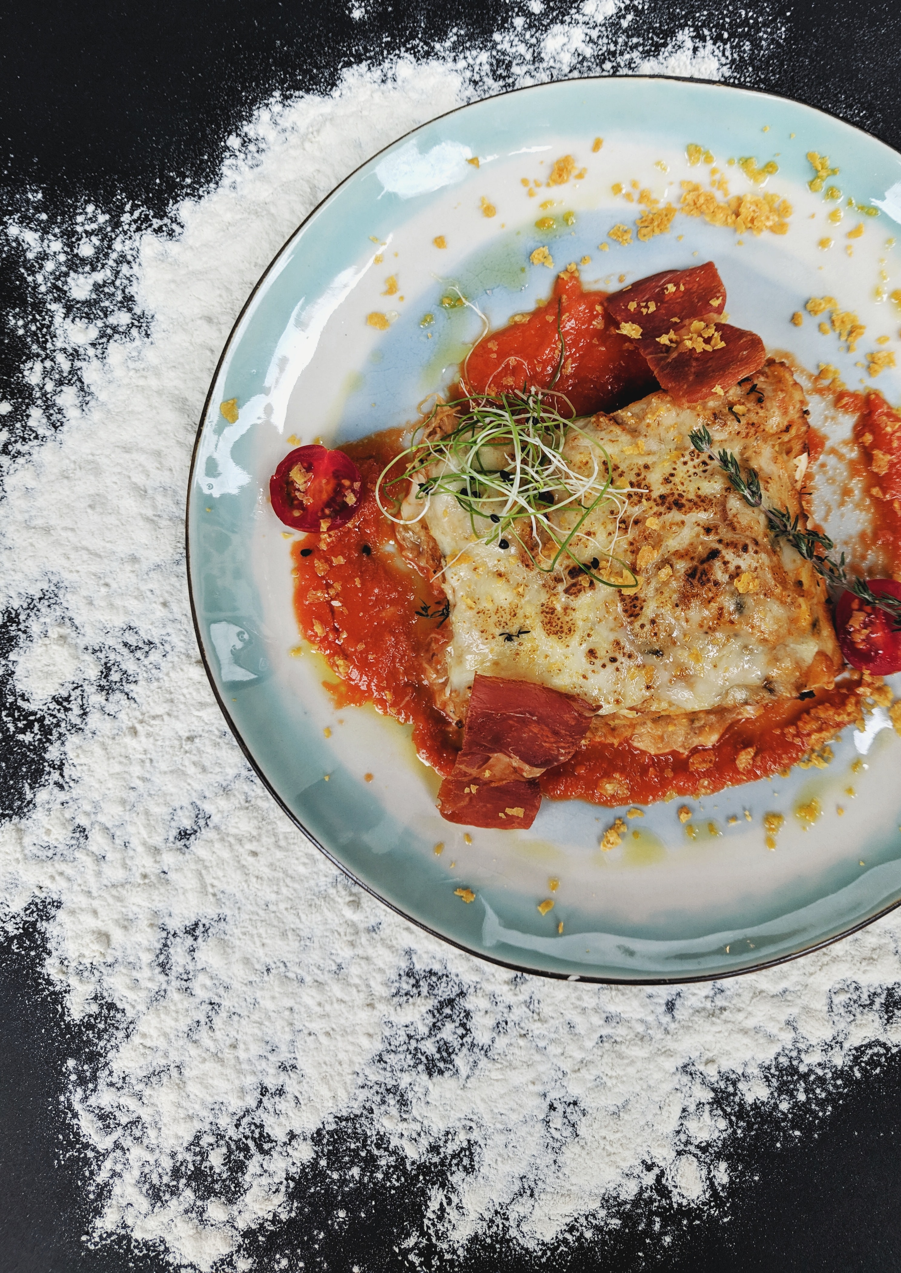 Spaghetti Squash Lasagna Skillet