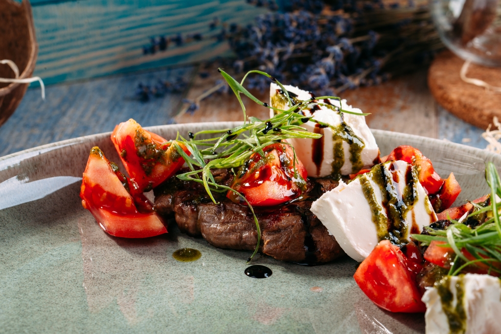 Grilled Caprese Filets Mignons