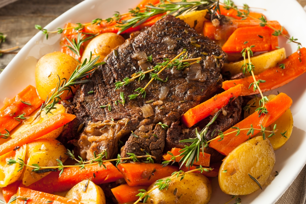 Curried Mustard Slow Cooker Beef Roast