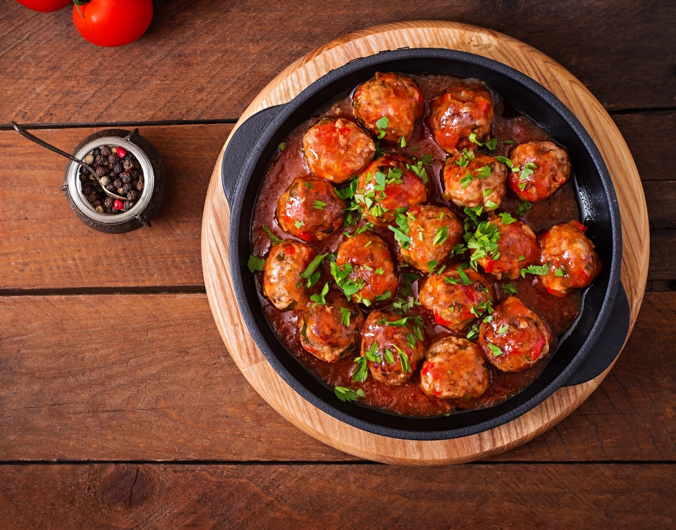 Slow Cooker Spicy Meatballs