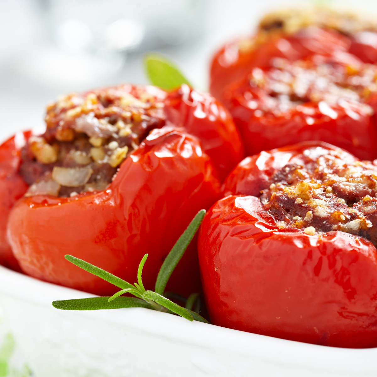 Nela's Stuffed Red Peppers